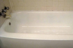 Blue Bathtub Refinished in Nashville - After
