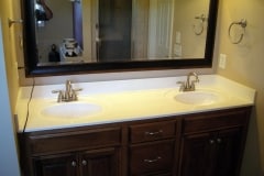 Double Sink and Countertop Refinish Nashville - Before