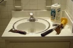 Bathroom Sink Refinishing Nashville - Before