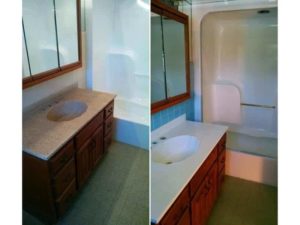 Refinished Sink Before and After